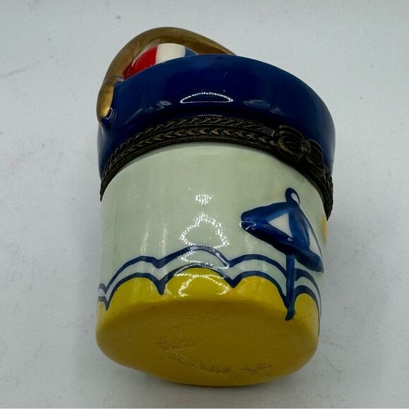 Ceramic Beach Bucket Trinket Holder - Picture 5 of 7